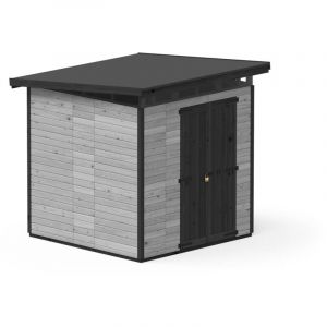 Upyard - Abri de Jardin Strongbox xl - Robuste Cabane à Outils en Bois avec Fondation wpc Résistante à l'humidité et Toit en Plastique résistant,
