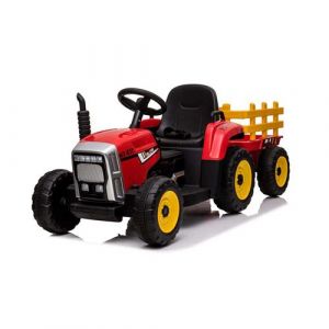 Jardindeco Tracteur électrique enfant NO NAME avec remorque 12V
