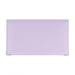 Prot&egrave;ge-ch&eacute;quier rigide &ndash; PVC Lilas &ndash; Avec renfort carton et coins m&eacute;tal &ndash; Fabriqu&eacute; en France &ndash; Color Pop