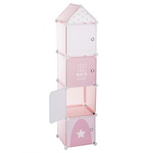 Atmosphera Tour de rangement colonne rose Autres Rose