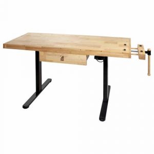 Holzmann Etabli en bois reglable en hauteur pour menuiserie wb150elift230v