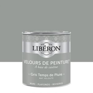 Liberon Peinture gris temps de pluie mur, boiserie, radiateur velours 0.5 l