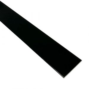 Méplat aluminium (24mm x 1mm x 1950 mm, Laqué noir) Homewell