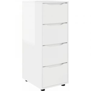 VidaXL Armoire de rangement Blanc brillant 40 x 48 x 105 cm