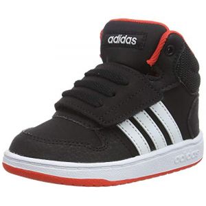 Adidas Baskets Hoops Mid 2.0 I - Core Black / Ftwr White / Hi Res Red - Taille EU 21