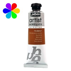 Image de Pebeo Peinture acrylique extra fine Artist 37 ml 114 - Sienne naturelle