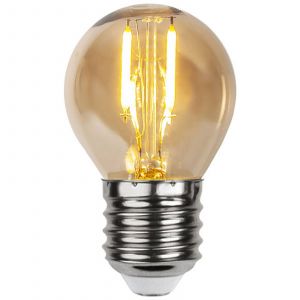 Image de Ampoule LED E27 0,23W G45 filament 24V ambre lot 4