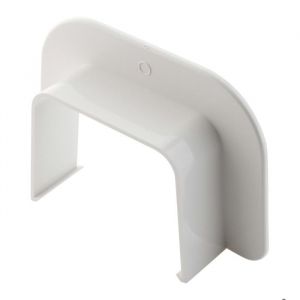 Zenitech Sortie de mur pour goulotte clim - 80x60mm - blanc RAL 9001