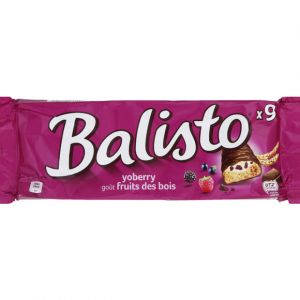 Image de Balisto Biscuit aux céréales complètes, goût fruits des bois - Les 9 barres de 18,5g