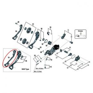 Shimano D&eacute;railleurs Pulley Carrier Interior Xtr M9000 Sgs 11s - Taille One Size