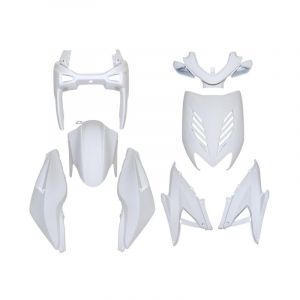 1tek origine Kit carrosserie 8 pièces blanc brillant adaptable Nitro/Aerox
