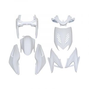 1tek origine Kit carrosserie 8 pièces blanc brillant adaptable Nitro/Aerox