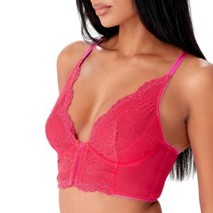 GOSSARD Soutien-gorge bustier en dentelle rose