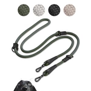 PiuPet Laisse Chien 2m I 3 Longueurs réglable I Laisse pour Chiens I Laisse Chien | Longe pour Chien I Chien Accessoires (Vert)