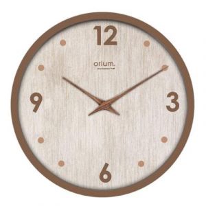 Orium Horloge murale eco-conçue Naturalis silencieuse - Coloris Cappuccino