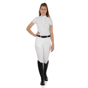 Pantalon équitation de concours mid grip femme Equestro Selene Gel