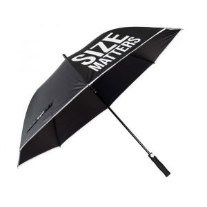 Fisura Parapluie - Grand parapluie XXL "Size matters" noir. Parapluie automatique et résistant au vent. Diamètre de 135 cm.