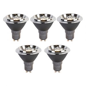 Lot de 5 ampoules LED GU10 à intensité variable 3 niveaux Dim-to-Warm AR70 6W 320lm 2000-3000K