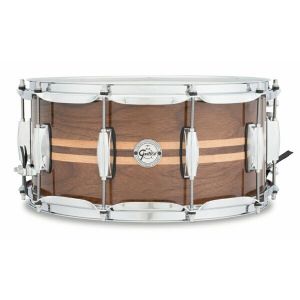 Gretsch S1-6514W-MI - SILVER SERIES 14 X 6.5 WALNUT/MAPLE INLAY (NOYER AVEC INSERT ERABLE)