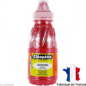 Image de Cleopatre Gel pailleté NEFERTARI Rouge 250 ml