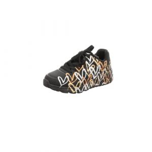 Skechers Uno Lite Metallic Love Basket, Noir/doré, 30 EU