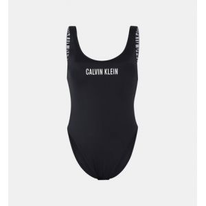 Image de Calvin Klein Maillot de bain 1 pièce uni Intense Power griffé stretch Noir - Couleur Noir - Taille XL