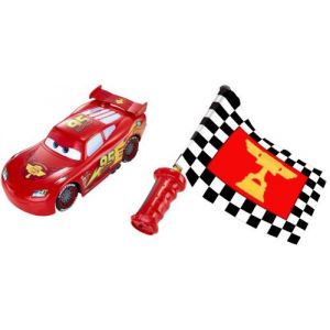 Image de Mattel Voiture Cars Flash Mcqueen Drapeau Super Action