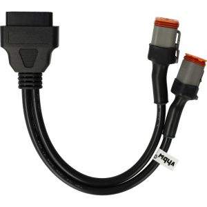 Vhbw Adaptateur 4 Pin / 6 Pin vers OBD2 16Pin compatible avec Harley Davidson Touring 2012-2013 Motos - 40 cm