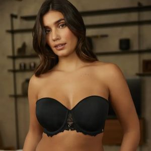 Sans Complexe Soutien-gorge bandeau coques avec armatures - Noir