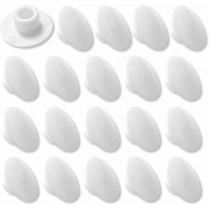 Cyclingcolors 20x Cache vis M6 Blanc 6 pans Creux clé Allen chc Hexagonal Bouchon Capuchon Protection Meuble