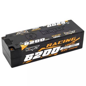 Konect Batterie Lipo 6200mah 15.2V 130C 4S1P Low Profil