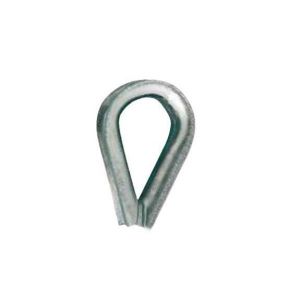 Chapuis Cosse-cœur standard pour câble 10mm en acier zingué 20/10Z