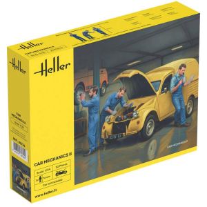 Heller Maquette figurines - 3 m&eacute;caniciens automobile - kit 2 - 1/24