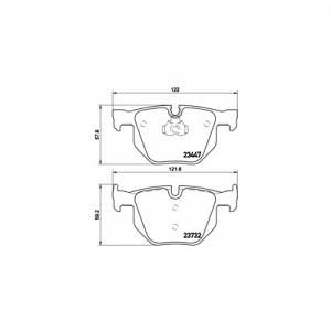 Brembo 4 plaquettes de frein P06056