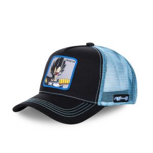 Freegun Casquette Capslab Casquette Dragon Ball Z Vegeta Noir filet Bleu Noir - Taille Unique