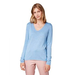 Tom Tailor Basic XXL Sea Blue Melange - Sea Blue Melange - XXL