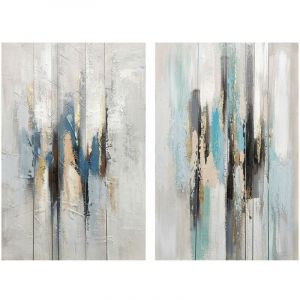 Cadre abstrait 80 x 3 x 120 cm urbaine (2 unités)