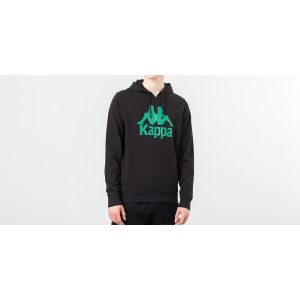 Kappa Sweat-shirt Homme Sweat à capuche Zimim Slim authentique, Noir Noir - Taille EU S
