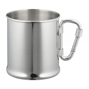 MFH Tasse, INOX, Mousqueton, 220 ML