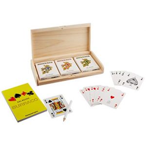 Dal Negro jeu de cartes Burraco 6,3 x 8,8 cm carton blanc 6 pi&egrave;ces
