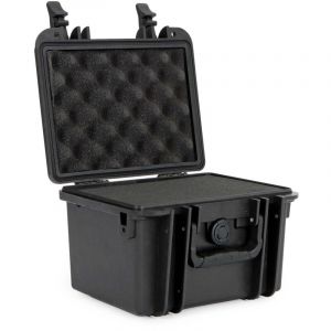 wiltec Mallette de transport universelle robuste – 25 x 21,8 x 16,6 cm – en pp et Fibre de verre – avec Mousse cube personnalisable – Valise de