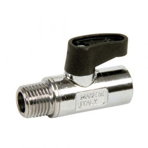 Image de sferaco - Min-vannes d'arrêt - Micro-vanne laiton chromé mâle femelle 1/4" (8/13)