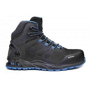 Base Protection K-Road Top Botte de Sécurité pour Femmes et Hommes, Noir et Bleu, Taille 38