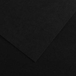 Canson Lot de 25 Feuille Colorline 70x100 220g/m&sup2;, coloris noir 38
