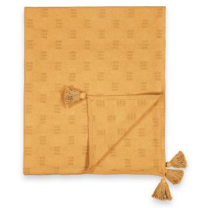 Dessus de lit coton, Nado Ocre Taille 150x150 cm;230x250 cm
