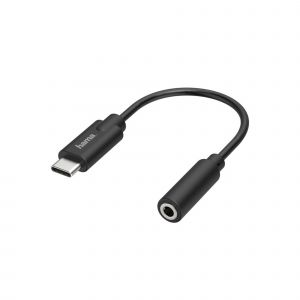 Image de Hama Adaptateur audio, fiche usb-c - jack femelle 3,5 mm, stéréo (00205282)