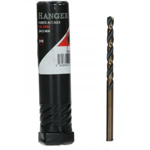 Hanger Boite de 10 forets m&eacute;taux HSS taill&eacute;s meul&eacute;s diam&egrave;tre 4.0mm - 155138