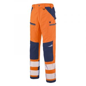Lafont Pantalon homme SPANNER HV orange/bleu marine T4/XL - 1ATHHV-6-404-4/XL