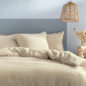 Matt & Rose Housse de couette unie en Lin - PASSION LIN - Coloris Ivoire - 240x220 cm