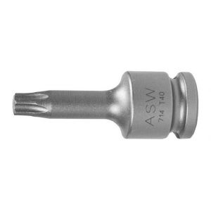 ASW Embout de vissage à choc 3/8'' pour vis TORX® femelle Taille : T 30 Long. 50 mm Ø extérieur de l'entraînement 19 mm